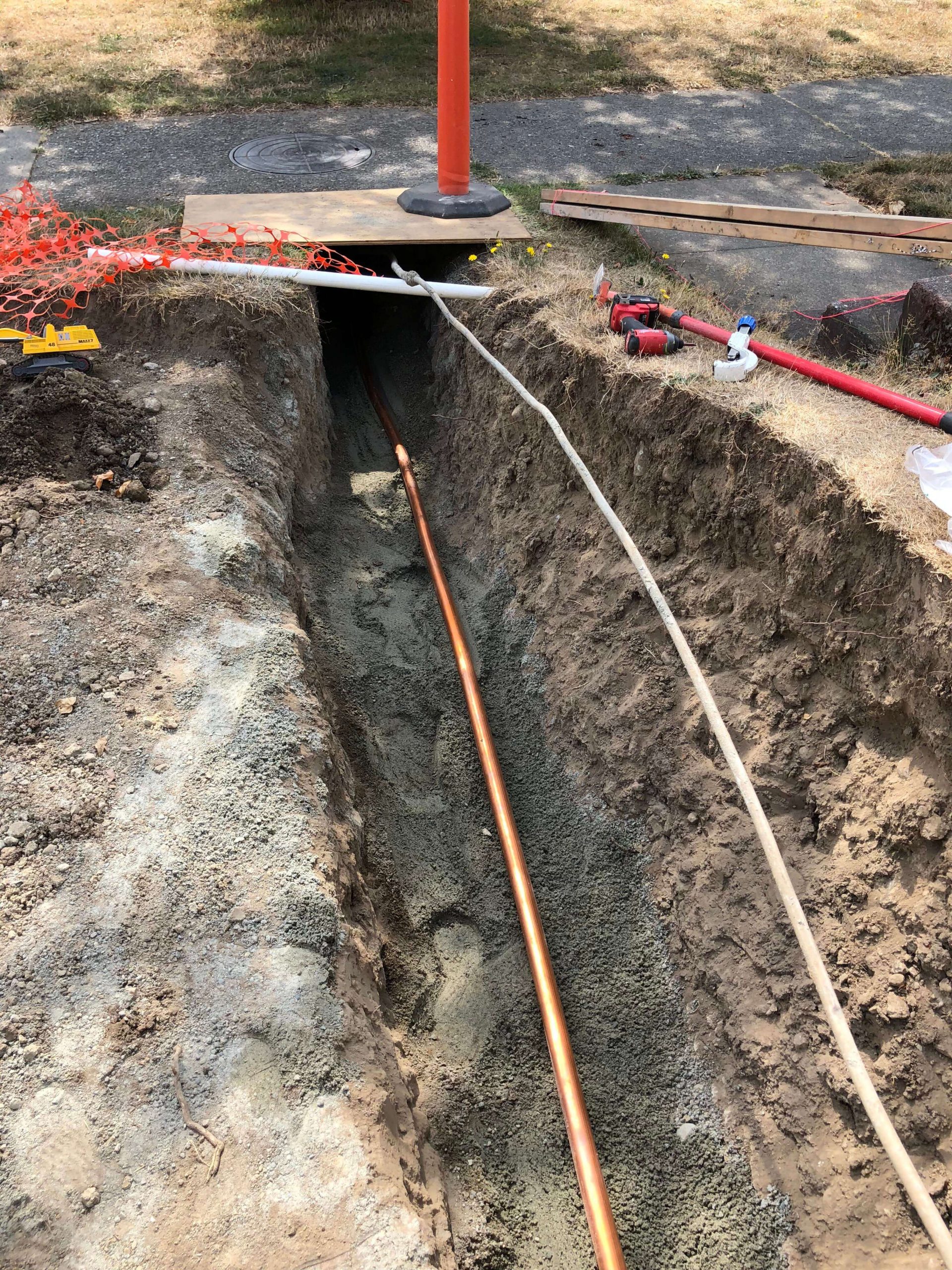 pipe lines in ground